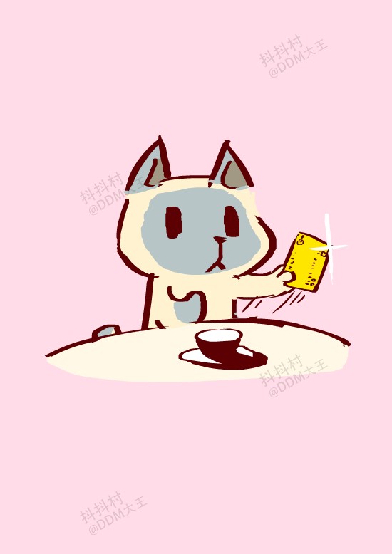 抖抖村 抖抖猫 呆毛